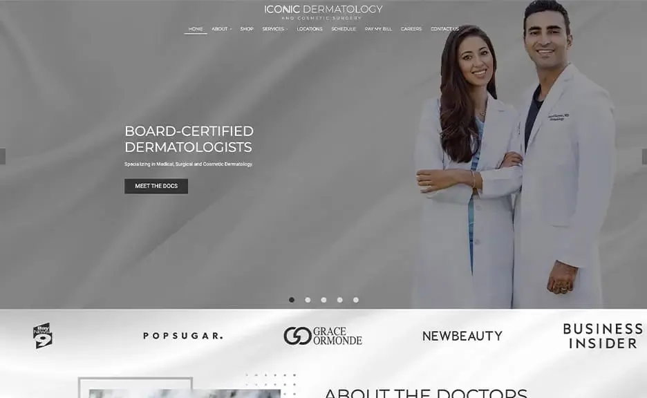 Iconic Dermatology Website